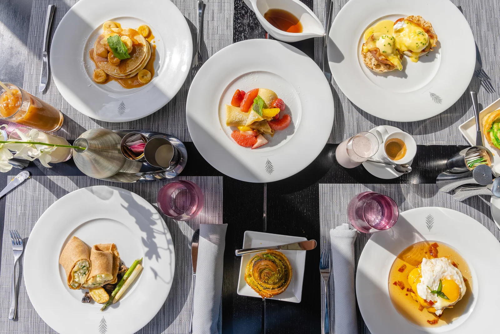Luminae private restaurant breakfast spread on Celebrity Cruises